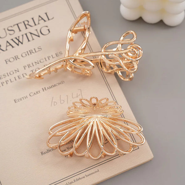 Claws Floral Hair Claw | Alloy