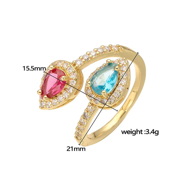 Luxurious Zircon Ring | Copper