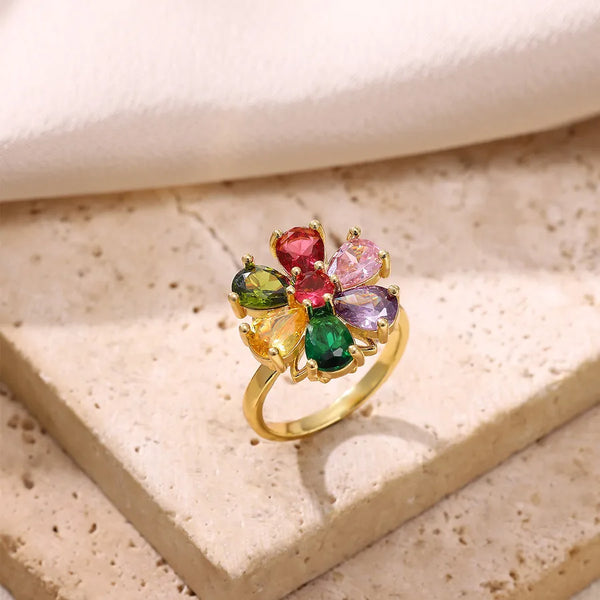 Clover Floral Ring | Copper