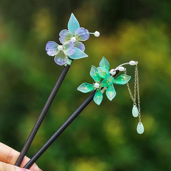 Floral Hairpin Headband | Glass