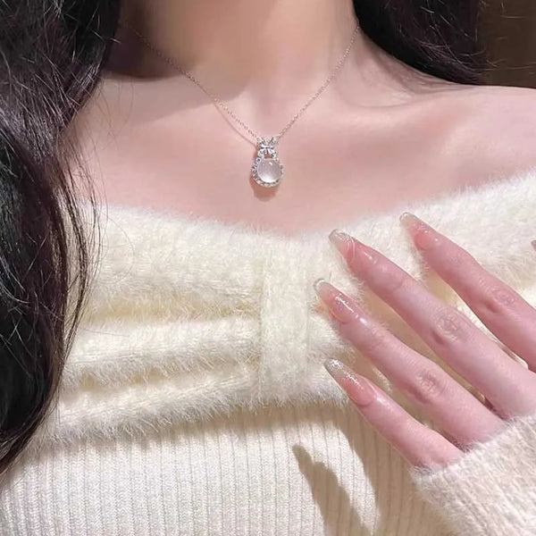 Bow Pendant Necklace | 925 Sterling Silver