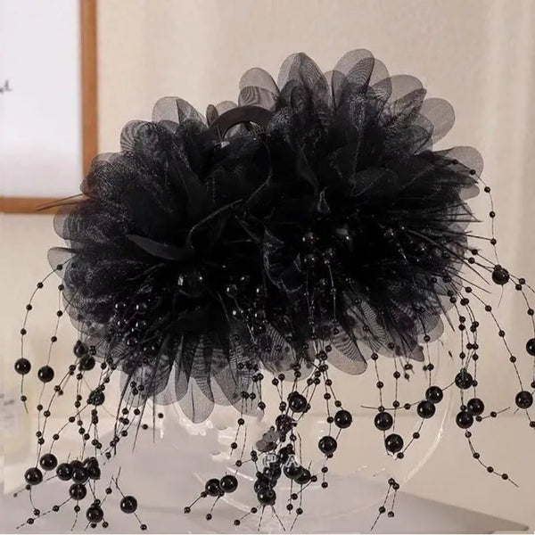 Tassel Hair Claw | Cloth,Tassel,Gauze