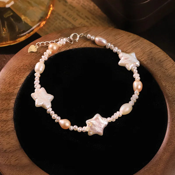 Celestial Pearl Bracelet | 925 Sterling Silver