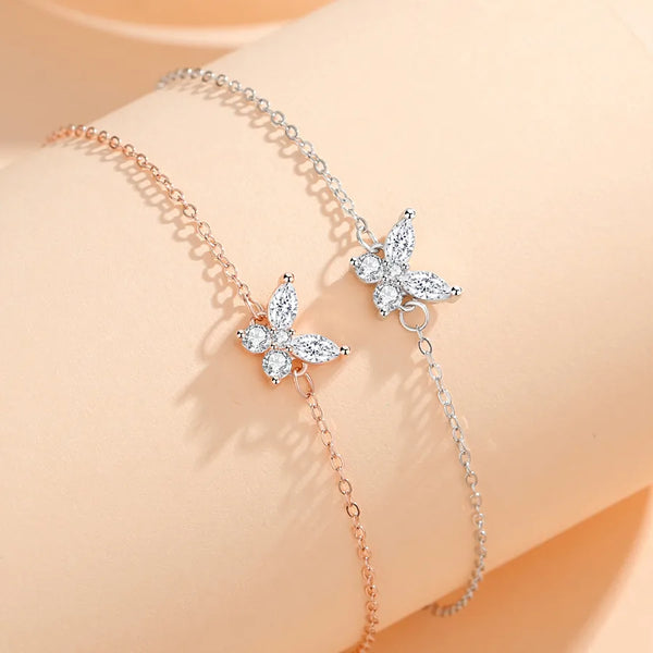 Zirconia Butterfly Bracelet | 925 Sterling Silver
