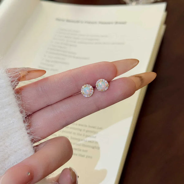 Zircon Stud Earrings | 925 Sterling Silver