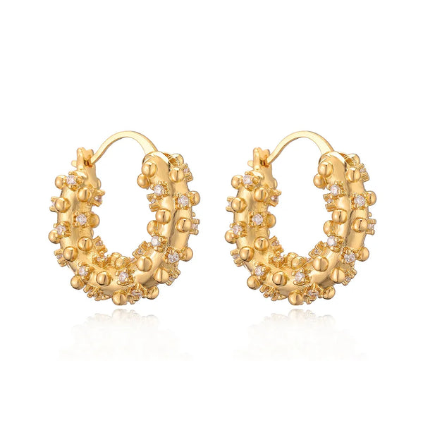 Zircon Earrings | Copper