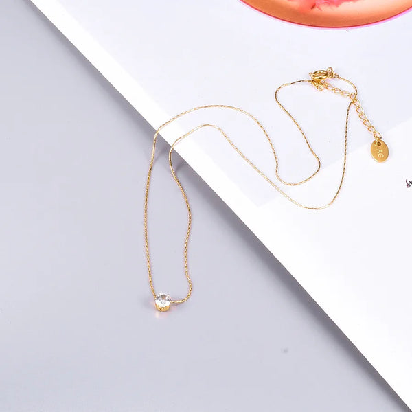 Artificial Floral Necklace | Stainless Steel