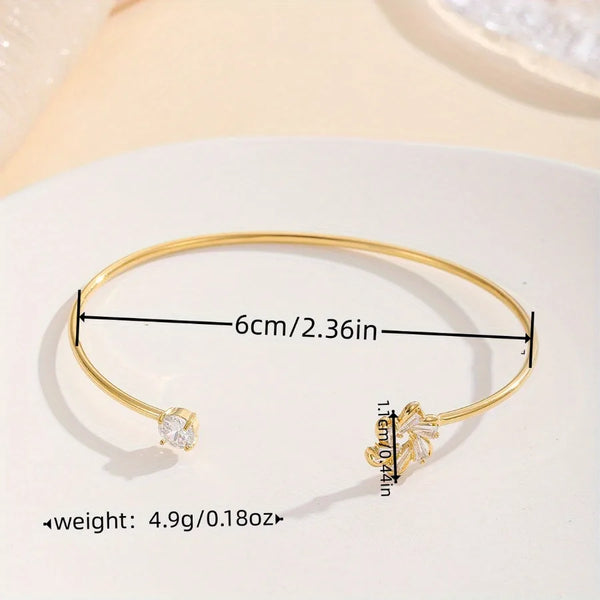 Zircon Bangle | Copper