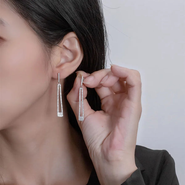 Zircon Drop Earrings | 925 Sterling Silver