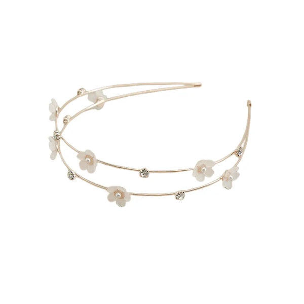 Pearl Floral Headband | Alloy