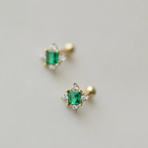 Sweet Zircon Stud Earrings | 925 Sterling Silver