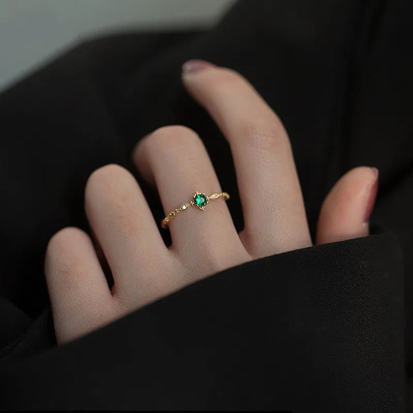 Round Geometric Ring | Sterling Silver