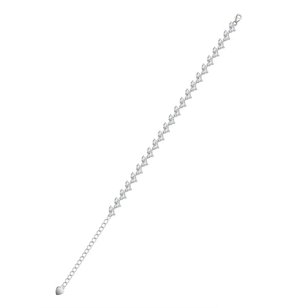 Gold-Plated Moissanite Bracelet | 925 Sterling Silver