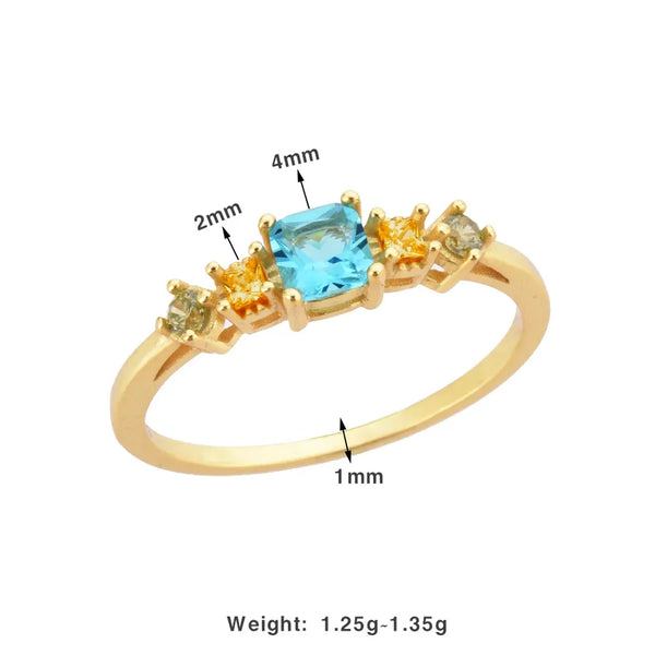 Solid Zircon Ring | 925 Sterling Silver