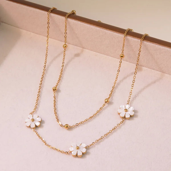 Princess Floral Necklace | Stainless Steel