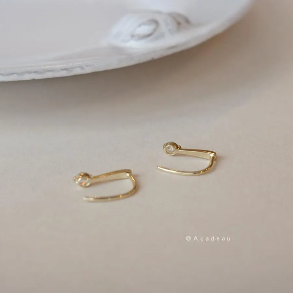 Geometric Stud Earrings | 925 Sterling Silver
