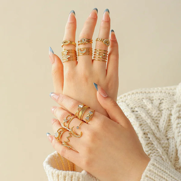 Celestial Heart Ring | Stainless Steel