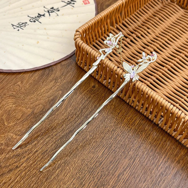 Chinese Butterfly Hair Clip | Alloy