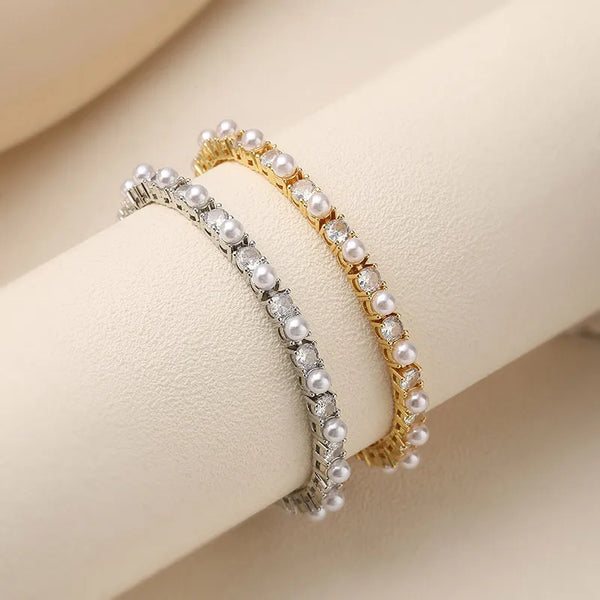Geometric Artificial Pearl Bracelet | Artificial Pearl