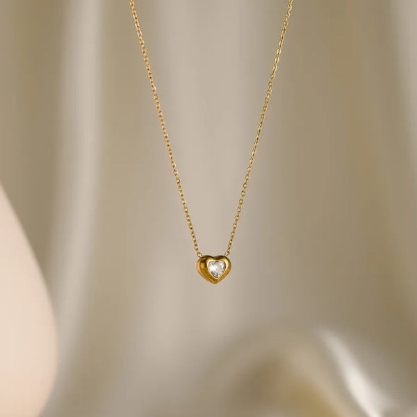 Gold-Plated Heart Necklace | Gold