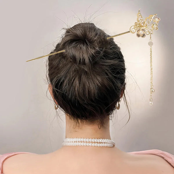 Artificial Pearl Hairpin Headband | Alloy