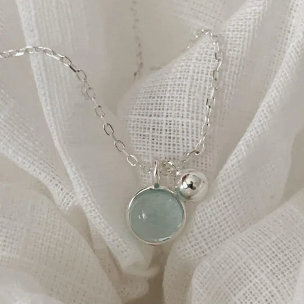 Sterling Crystal Pendant Necklace | 925 Sterling Silver