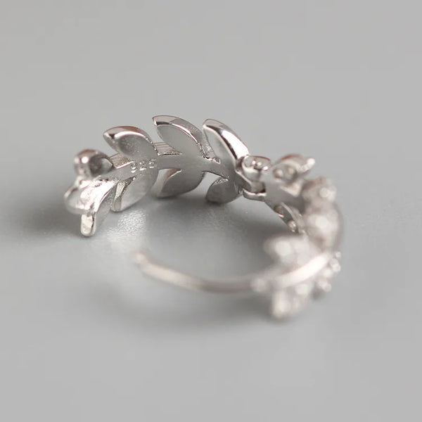 Gold-Plated Leaf Earrings | 925 Sterling Silver