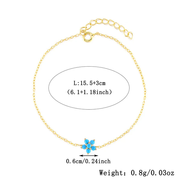 Gold-Plated Floral Bracelet | 925 Sterling Silver
