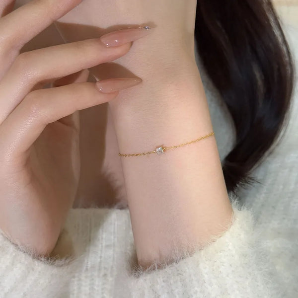 Real Zircon Bracelet | 925 Sterling Silver