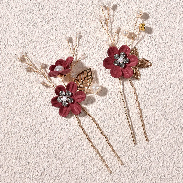 Sweet Floral Hairpin Headband | Alloy