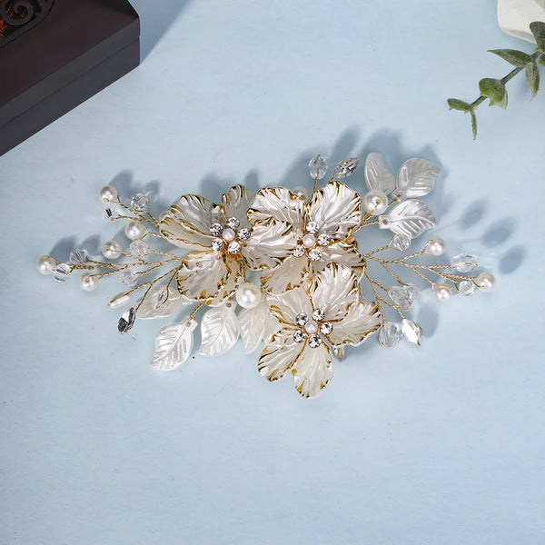 Floral Hair Clip | Rhinestone