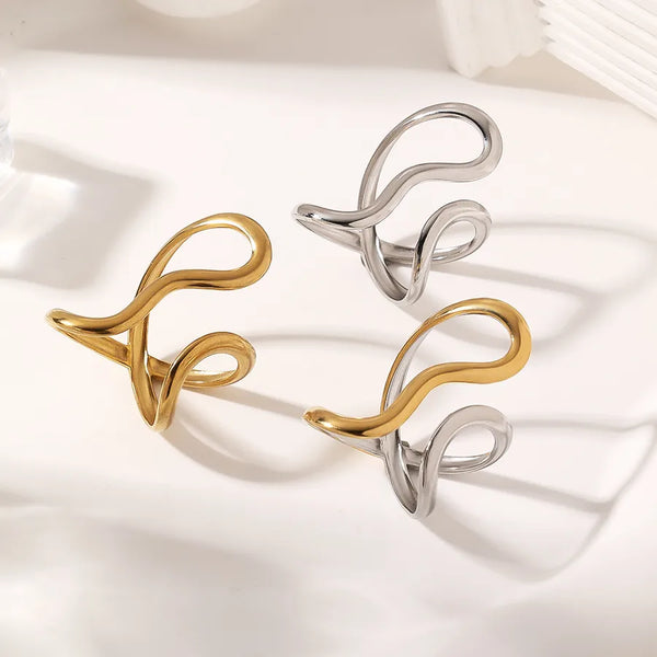 Gold Open Band Ring | Stainless Steel