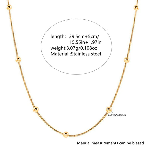 Geometric Snake Necklace | Stainless Steel