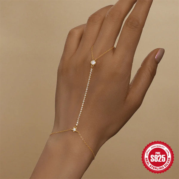 Tassel Geometric Bracelet | Sterling Silver