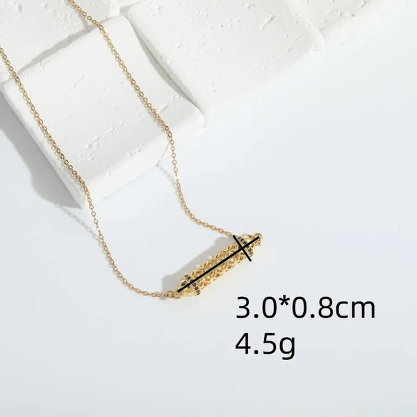 Casual Zircon Pendant Necklace | Copper