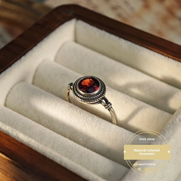 Vintage Geometric Ring | 925 Sterling Silver