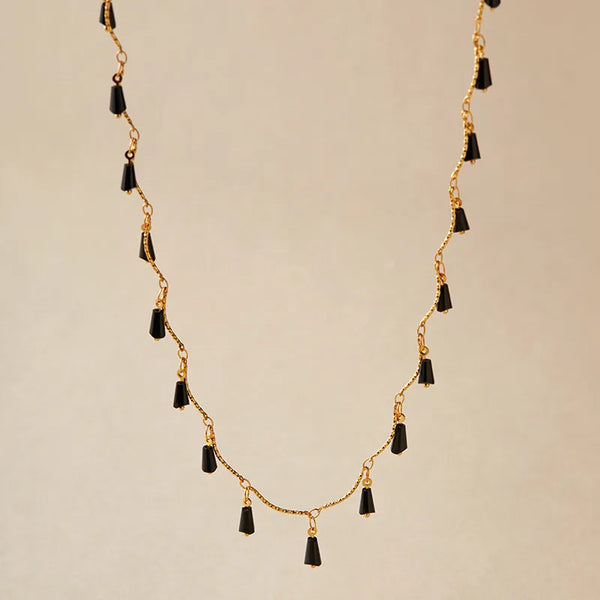 Tassel Crystal Pendant Necklace | Crystal