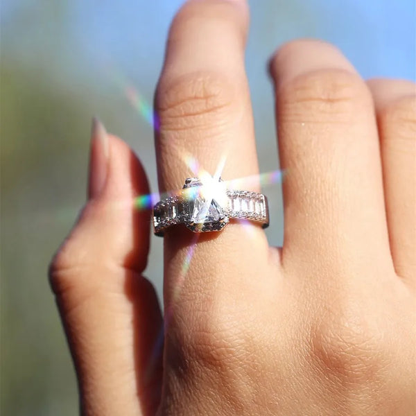 Geometry Zircon Ring | Copper
