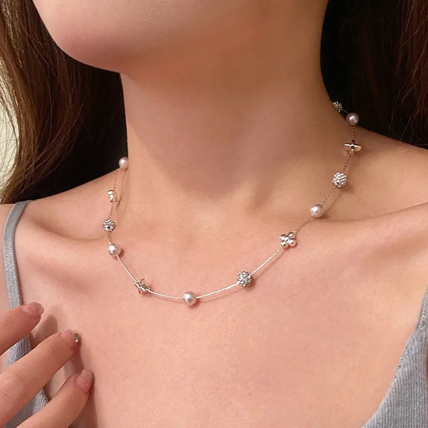 Leaf Floral Necklace | Copper