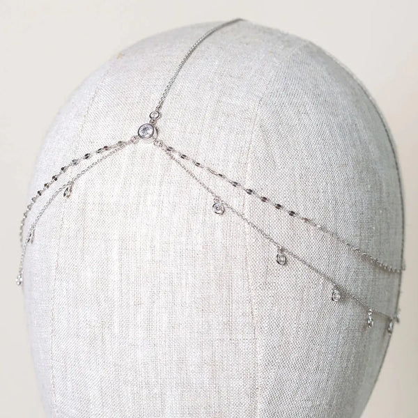 Rhinestone Forehead Chain Headband | Rhinestone