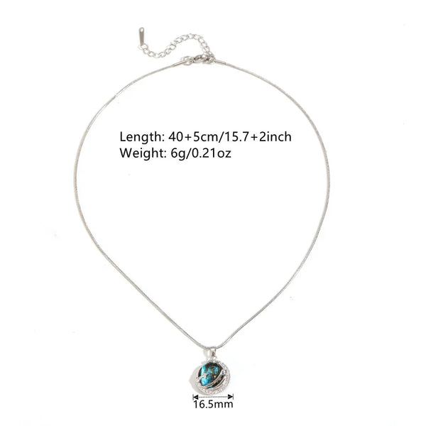 Blue Celestial Necklace | Stainless Steel