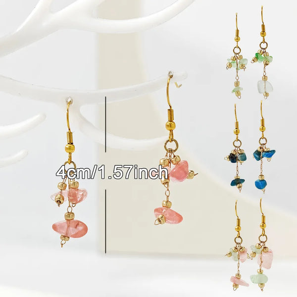 Geometric Drop Earrings | Stainless Steel