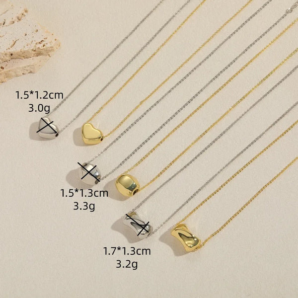 Gold-Plated Heart Necklace | Copper