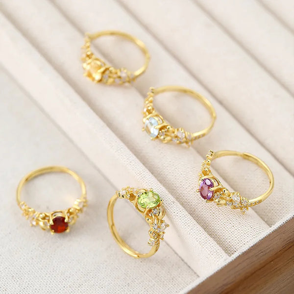 Crystal Floral Ring | 925 Sterling Silver