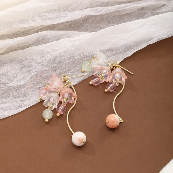 Floral Stud Earrings | Zinc Alloy