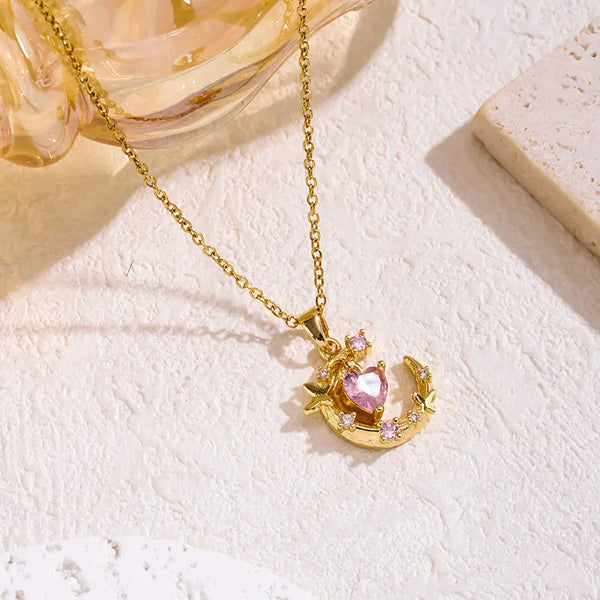 Celestial Butterfly Pendant Necklace | Copper