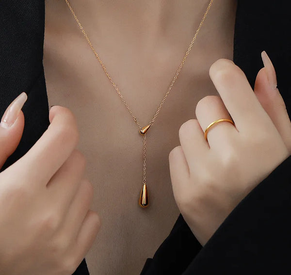 Gold-Plated Pendant Necklace | Stainless Steel
