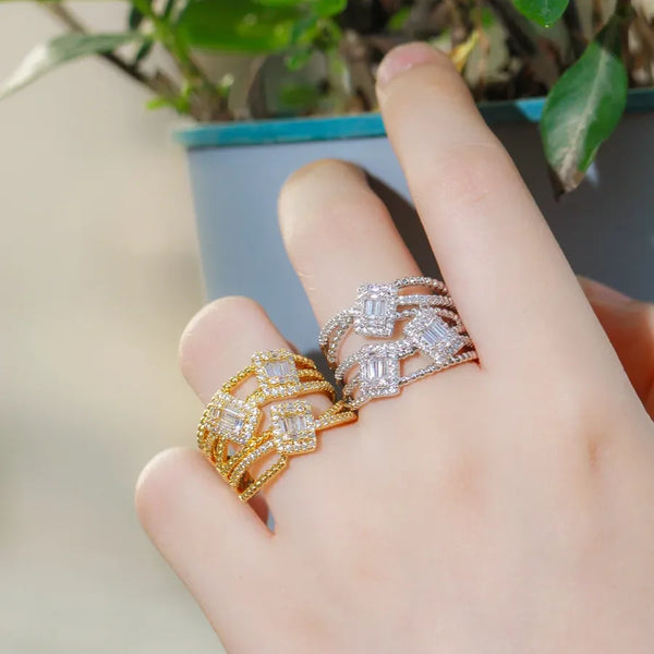 Artificial Zircon Ring | Copper