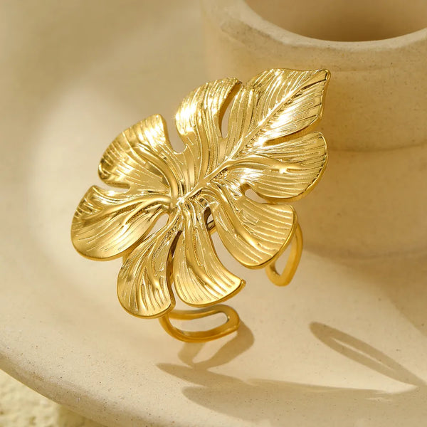 Leaf Ring | Stainless Steel
