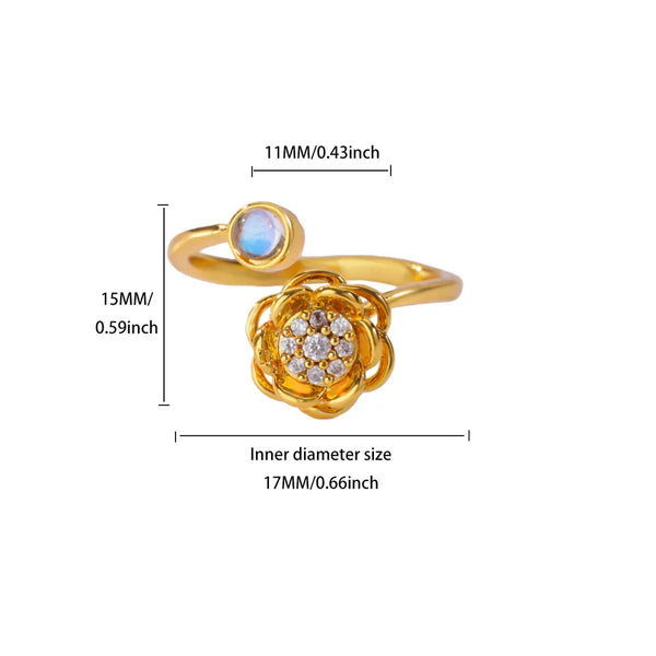 Rose Floral Ring | Copper